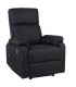 ECODE® Fauteuil de salon inclinable manuel en tissu avec accoudoirs interchangeables et lavables, système Zero Wall avec position TV | Fauteuils de salon inclinables noirs