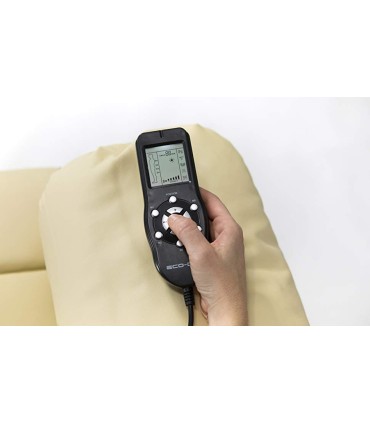 OUTLET ECODE® Divano 3 Posti Reclinabile e Indipendente su Entrambi i Lati con Poltrona Relax Massaggiante e Calore Lombare - Modello Europa con Design Moderno Salvaspazio per Ambienti Piccoli