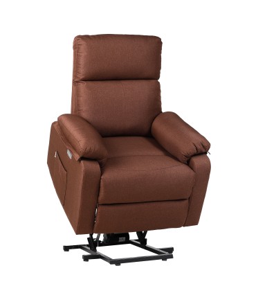 ECODE® Manual Fabric Recliner Lift Chair with Lumbar Heat, Washable Armrests, Zero Wall System, and USB Charging Comfort for Seniors in Living Rooms or Small Spaces