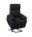 ECODE® Fauteuil releveur manuel en tissu avec support lombaire, accoudoirs lavables, système zéro encombrement et port de chargement USB  Confort optimal pour les seniors dans les salons ou les petits espaces