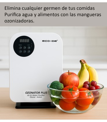 ECODE® Générateur d'ozone portable, Télécommande, programmable, purificateur d'eau, ozoniseur alimentaire plus 500 mg / h