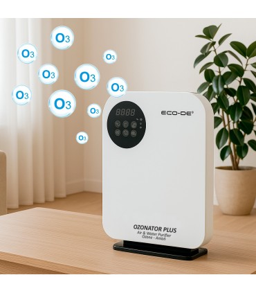 ECODE® Générateur d'ozone portable, Télécommande, programmable, purificateur d'eau, ozoniseur alimentaire plus 500 mg / h