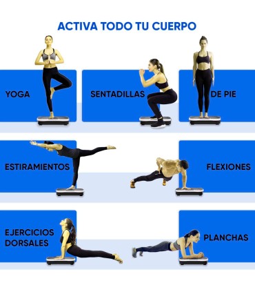 Piattaforma Vibrante Oscillante Body Plate 3000. 50 Livelli - ECO DE