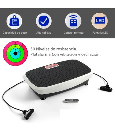 Plataforma Vibratoria Oscilante Body Plate 3000. 50 Niveles - ECO DE