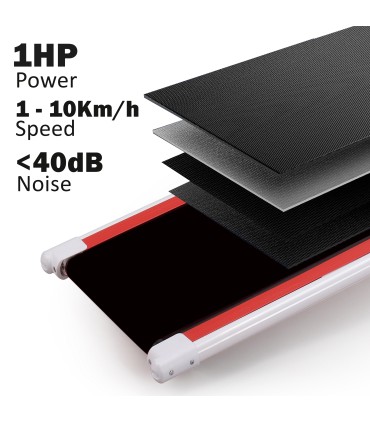 Tapis roulant multifunzione pieghevole per camminata e corsa 1-10 kM/H - ECO DE