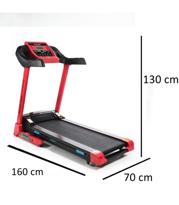 ECODE® Treadmill Fit Perform, Foldable, DSA, Mp3, 15º Electric Incline, 12 Programs, 16 Km / H