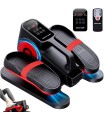 ECODE® Mini Eliptica Electrica con 30 Niveles de Velocidad AUTO, 5 Funciones, Pedales con Correas, Pantalla LED, Mando a Distancia, Silenciosa y Portable - Pedaleador Electrico para Mayores y Ancianos DESK MOTION EVO
