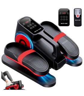 ECODE® Mini Eliptica Electrica con 30 Niveles de Velocidad AUTO, 5 Funciones, Pedales con Correas, Pantalla LED, Mando a Distancia, Silenciosa y Portable - Pedaleador Electrico para Mayores y Ancianos DESK MOTION EVO