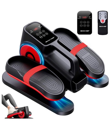 ECODE® Mini Eliptica Electrica con 30 Niveles de Velocidad AUTO, 5 Funciones, Pedales con Correas, Pantalla LED, Mando a Distancia, Silenciosa y Portable - Pedaleador Electrico para Mayores y Ancianos DESK MOTION EVO