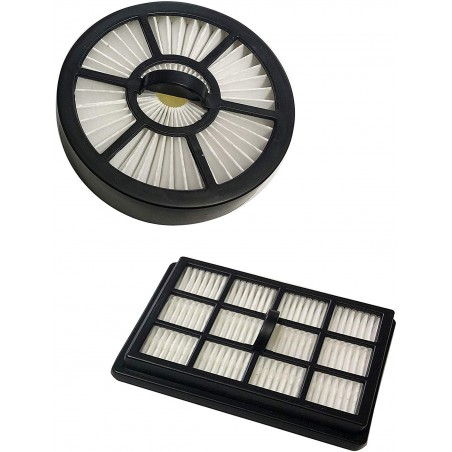 ECODE® ECO-370 Set de 2 filtros HEPA Recambios para Aspirador Absolut Multi-Cyclone Filtro Circular + Filtro Rectangular